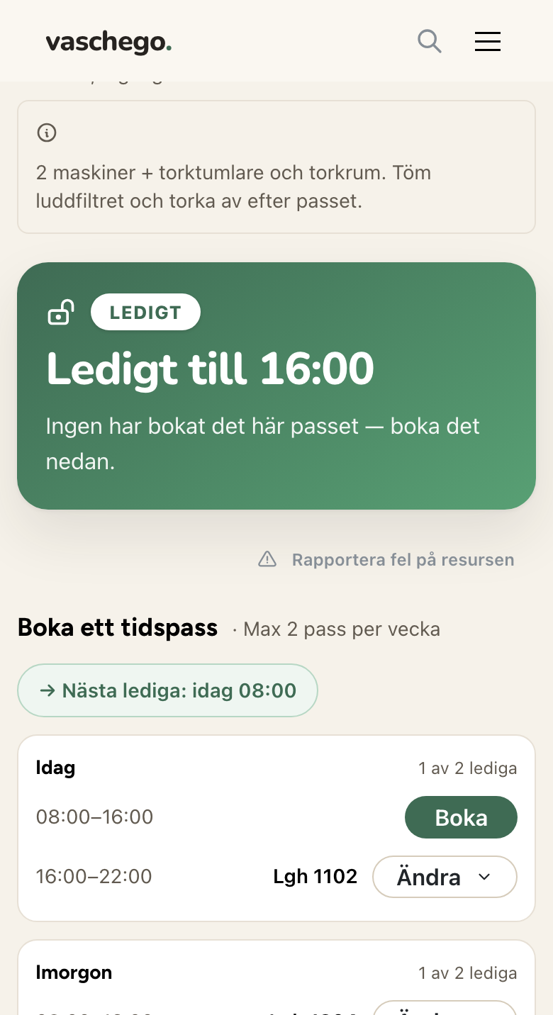 Något trasigt? Säg till på samma sida