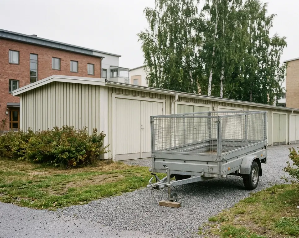 Verktyg och en släpvagn som delas i en förening